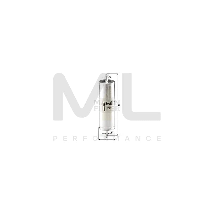 MANN-FILTER WK 516 Fuel filter In-Line Filter