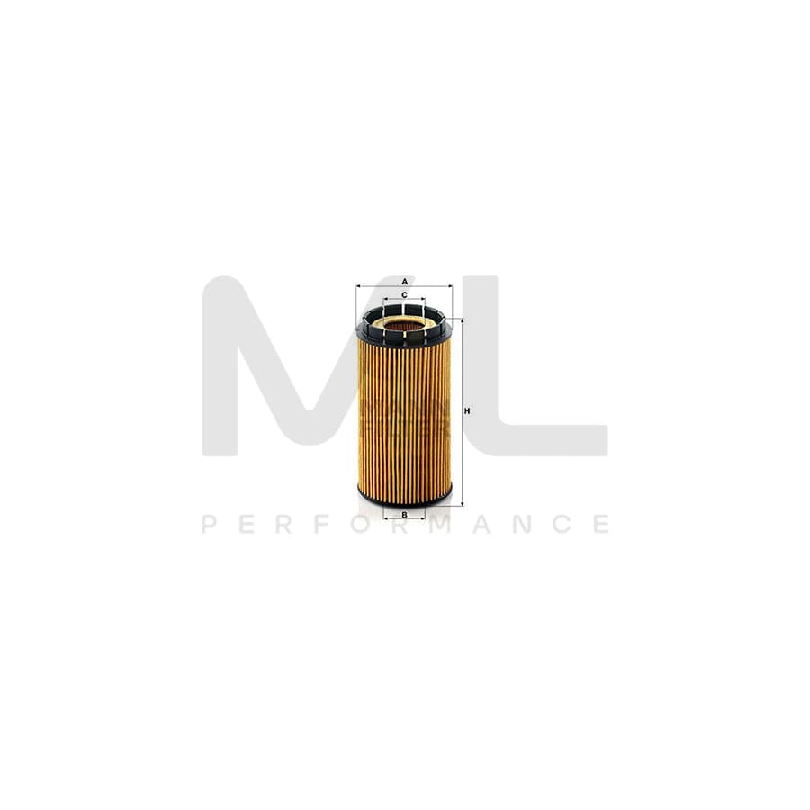 MANN-FILTER HU 718/2 x Oil Filter for ALFA ROMEO 155 (167) with seal, Filter Insert