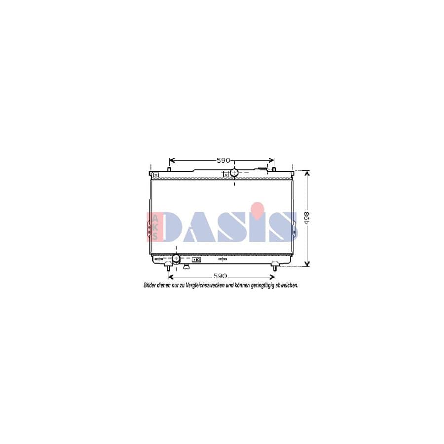 AKS Dasis 510035N Engine Radiator for Hyundai Santa Fe I (Sm)