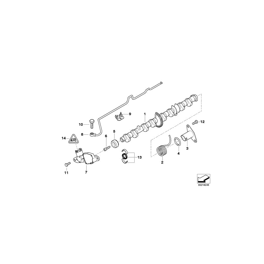 Genuine BMW 11377578543 E85 E93 E91 Eccentric Shaft (Inc. 316ti, 520i & X1 18i) | ML Performance US Car Parts