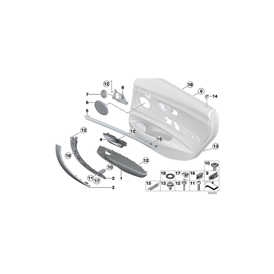 Genuine BMW 51427324446 F34 Armrest, Rear Right VENETOBEIGE (Inc. 320dX, 320d & 330d) | ML Performance US Car Parts
