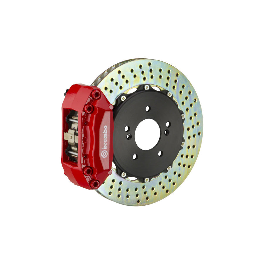 Brembo 1F1.6001A BMW E36 E46 Front GT 4-Pistons Drilled 2-piece Big Brake Kit 320x28mm (Inc. Z3)