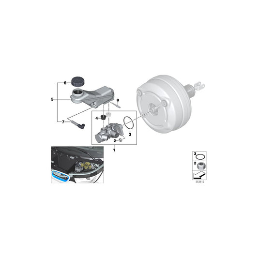 Genuine BMW 34336858915 Expansion Tank With Warning Switch (Inc. i3s 94Ah Rex, i3 120Ah Rex & i3s 120Ah) | ML Performance US Car Parts