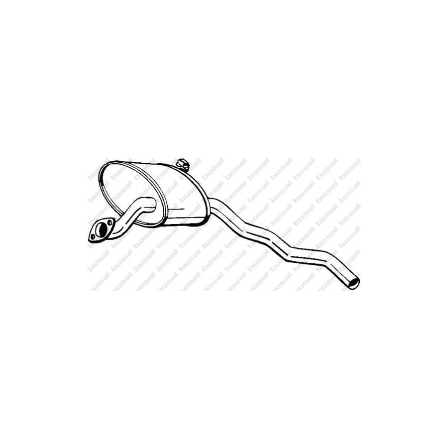 Bosal 278-017 Middle Silencer for Ford Scorpio