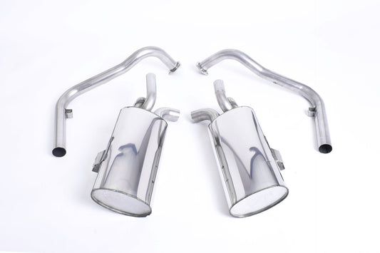 MillTek SSXPO116 Porsche Non-Resonated Cat-Back Exhaust with Ceramic Black Tips (Inc. Boxster & Cayman)