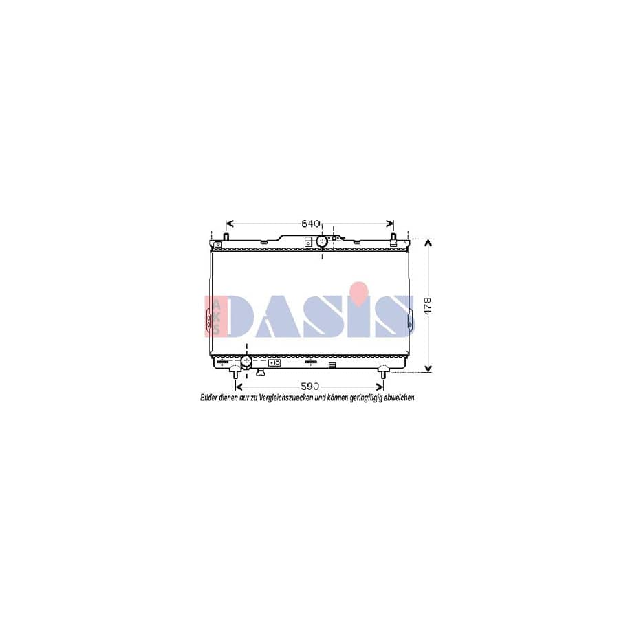 AKS Dasis 510037N Engine Radiator for Hyundai Santa Fe I (Sm)