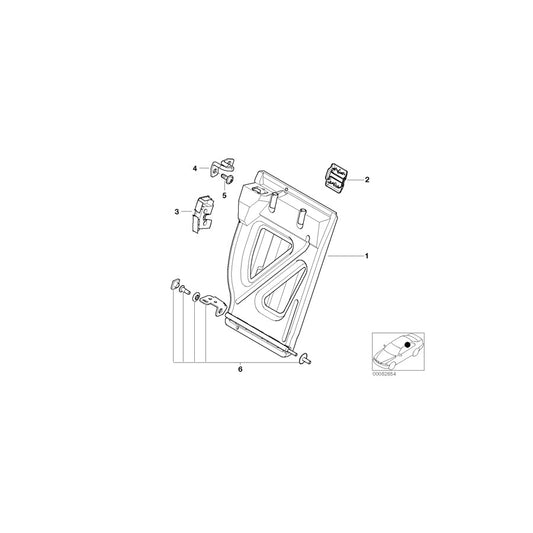 Genuine BMW 52208267042 E46 Fastening Set (Inc. 316i, 330xd & 318i) | ML Performance US Car Parts