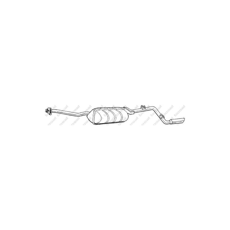 Bosal 282-871 Rear Silencer for Autobianchi A 112 Hatchback