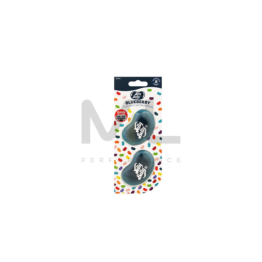 Jelly Belly Mini Duo Vent Clip Car Air Freshener - Blueberry