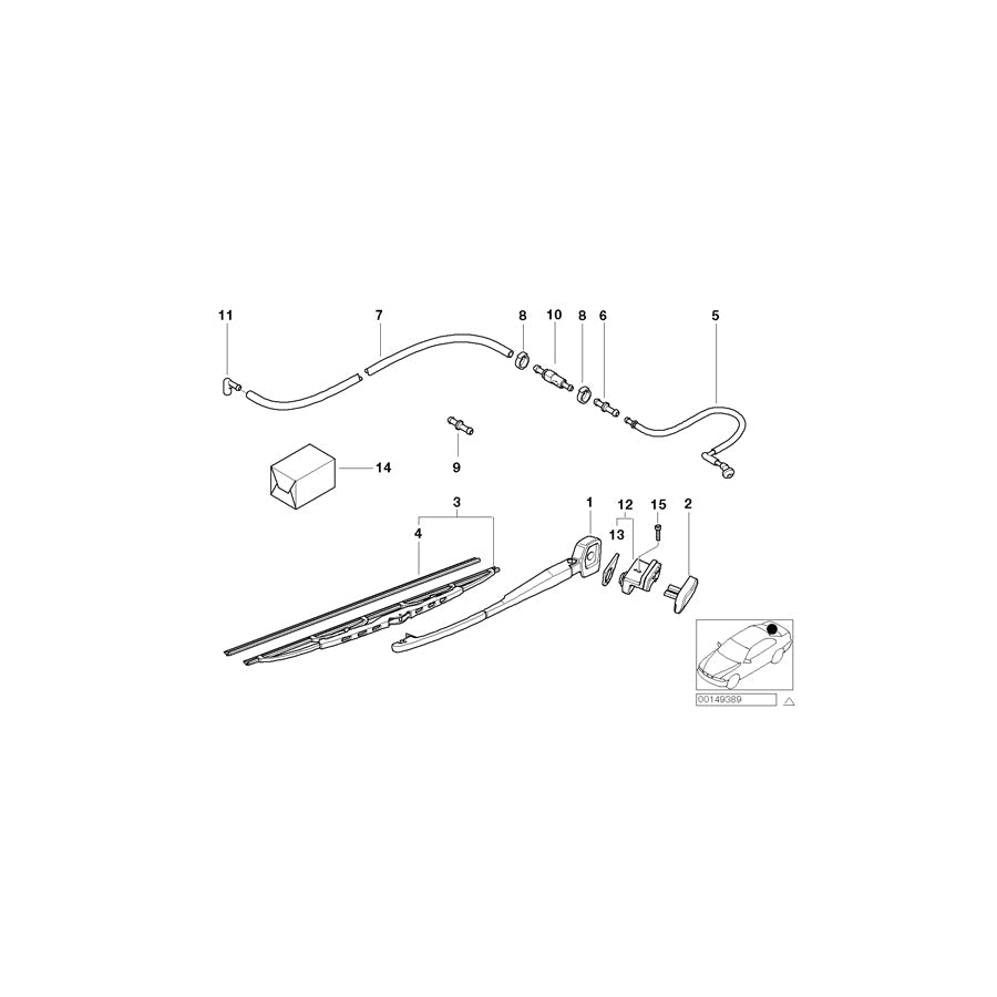 Genuine BMW 61688254288 E39 Hose Line Repair Kit (Inc. 520i, 525i & 530i) | ML Performance US Car Parts