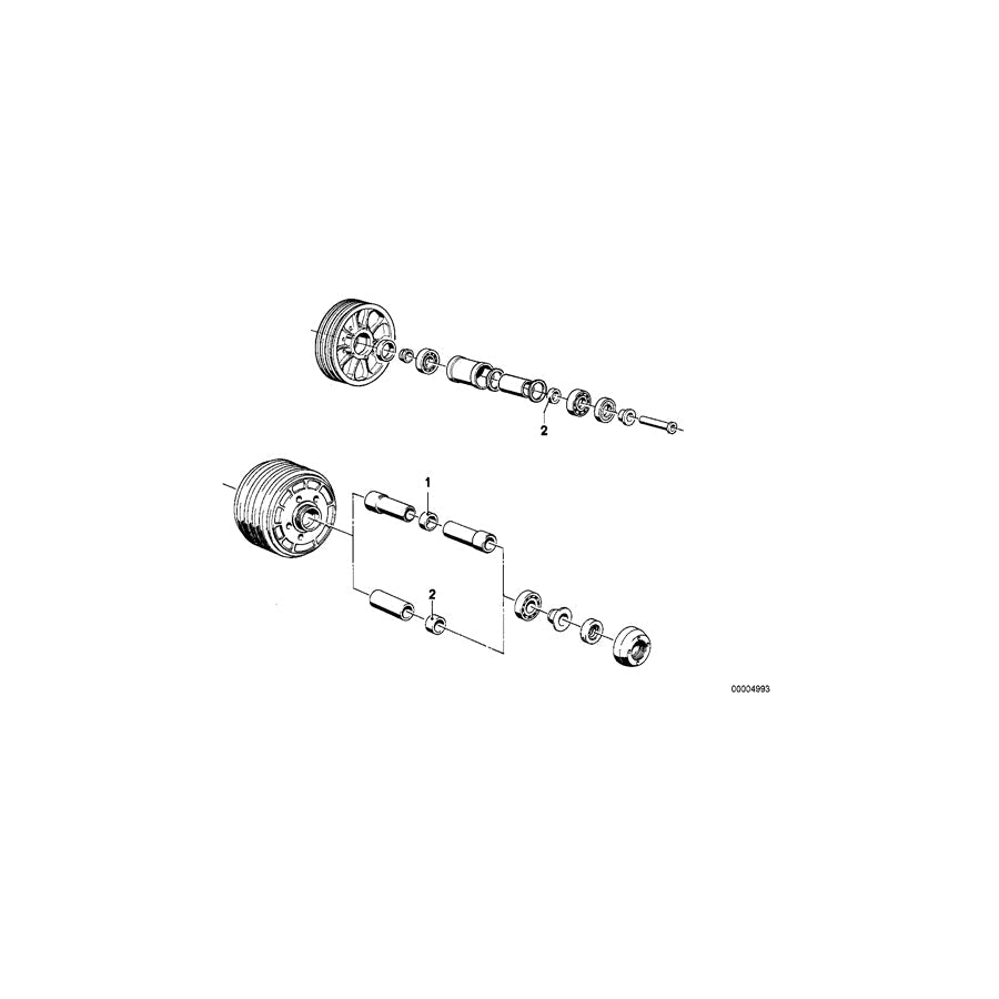 Genuine BMW 36311232520 69-76 Shim 9,65/D=14 (Inc. R90S, R75/6 & R90/6) | ML Performance US Car Parts
