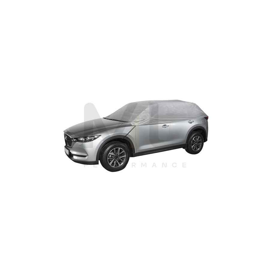 WALSER 31018 Car cover half-size, XL 158x318 cm, Grey