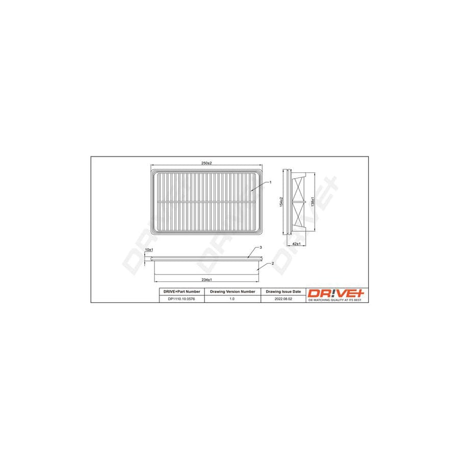 Dr!Ve+ Dp1110.10.0576 Air Filter