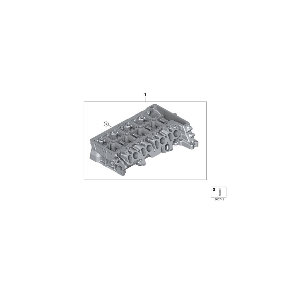 Genuine BMW 11127812604 F20 F21 Cylinder Head (Inc. 114d & 116d ed) | ML Performance US Car Parts