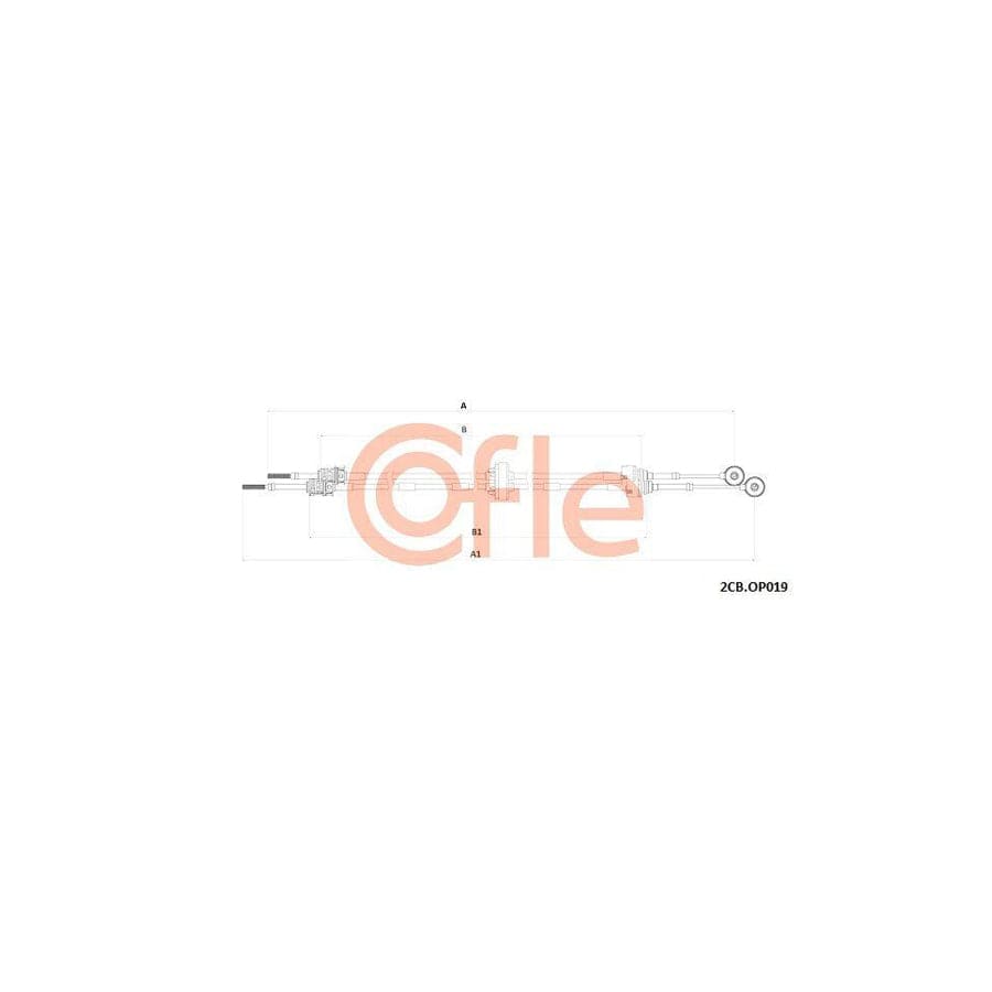Cofle 92.2Cb.Op019 Cable, Manual Transmission for Opel Vectra
