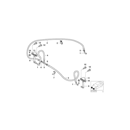 Genuine BMW 61677001651 E52 Spray Nozzle Left (Inc. ALPINA V8 & Z8) | ML Performance US Car Parts