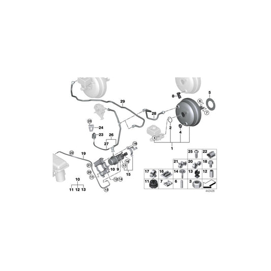 Genuine BMW 34336851290 F15 Bracket For Vacuum Pump (Inc. X5 40eX) | ML Performance US Car Parts