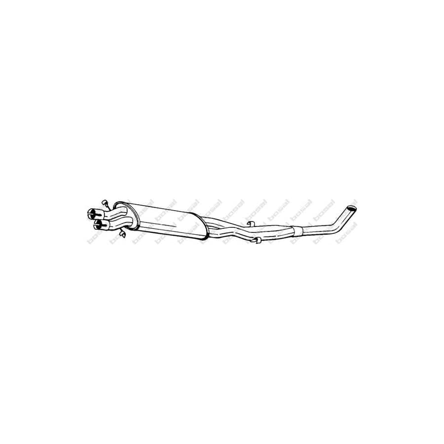 Bosal 278-457 Middle Silencer for Alfa Romeo 75 (162B)