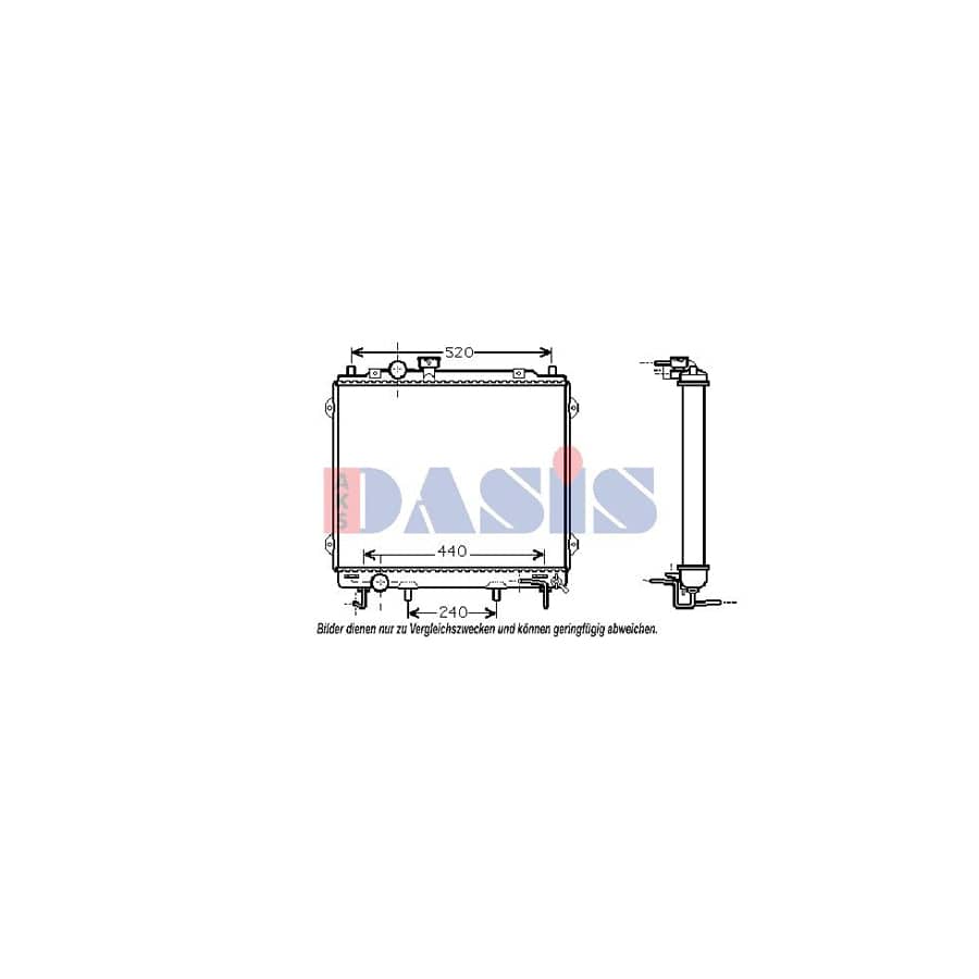AKS Dasis 510039N Engine Radiator for Hyundai Terracan (Hp)