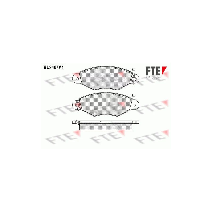 FTE Bl2407A1 Brake Pad Set for Citroã N Xsara