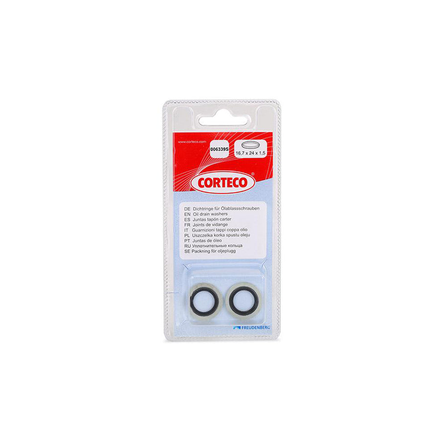 Corteco 006339S Seal, Oil Drain Plug