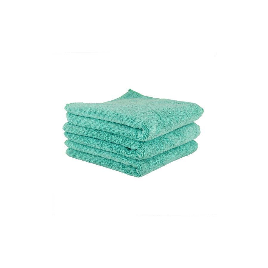 Chemical Guys Workhorse Professional Grade Microfiber Towel 3 Pack Green 16x16