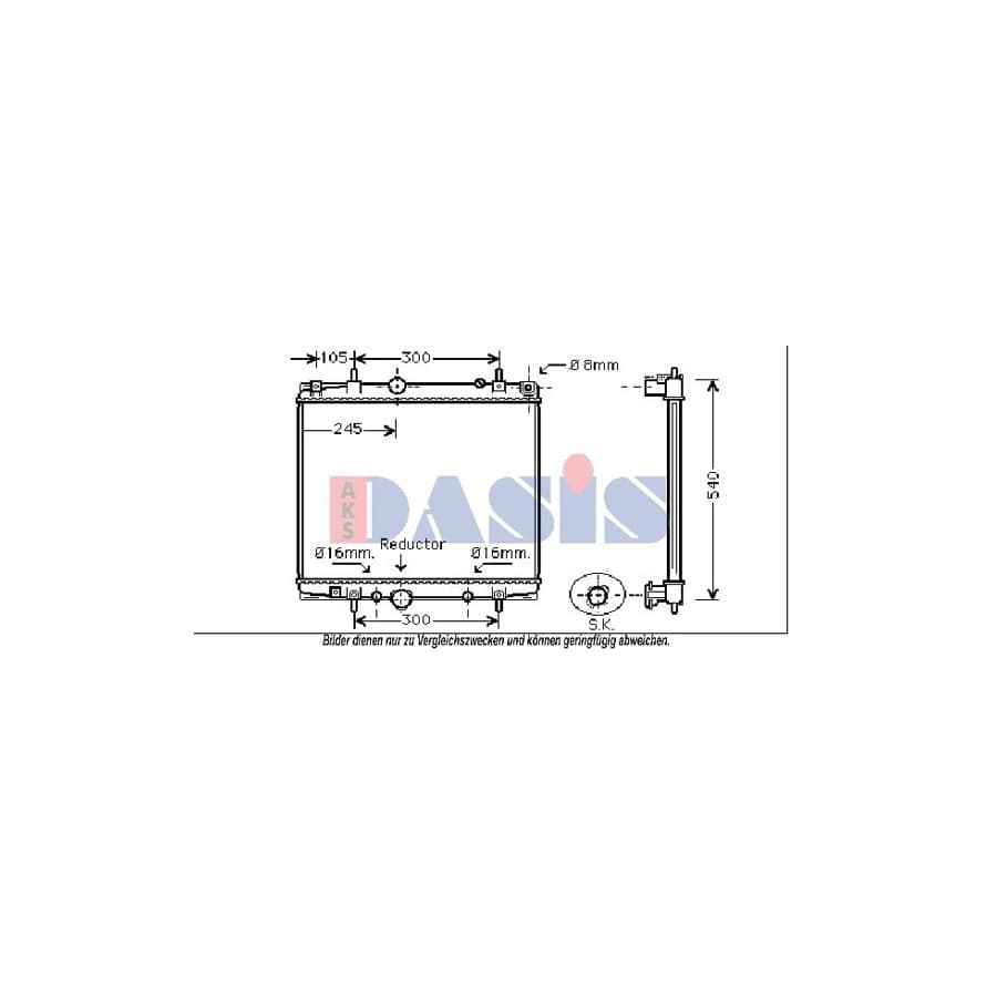 AKS Dasis 160107N Engine Radiator