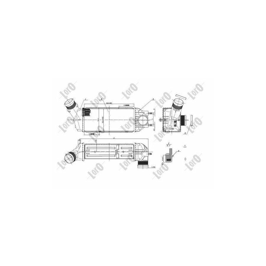 Abakus 0090180011 Intercooler for Citroen C4