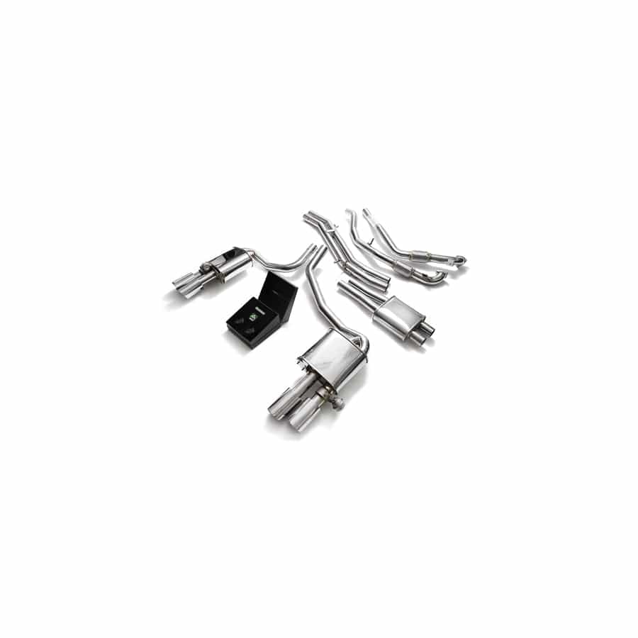 Armytrix AU95S-QS11G Valvetronic Exhaust System Audi S5 Coupe 3.0L V6 Turbo B9 2017-2020 with Quad Gold 3.5"