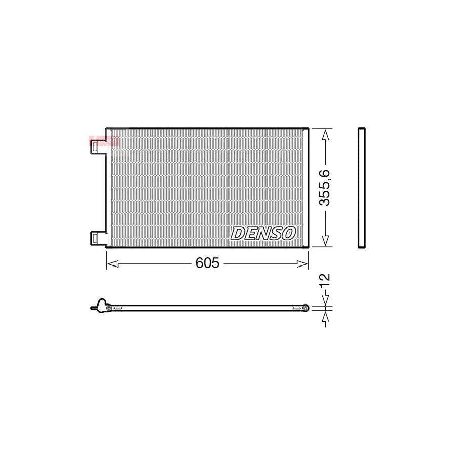 DENSO DCN23041 Air Conditioning Condenser for Renault Kangoo