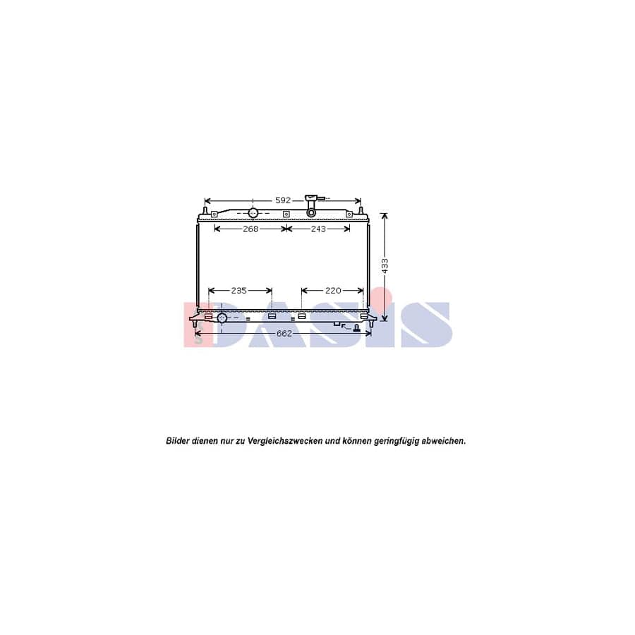 AKS Dasis 560028N Engine Radiator for Hyundai Accent