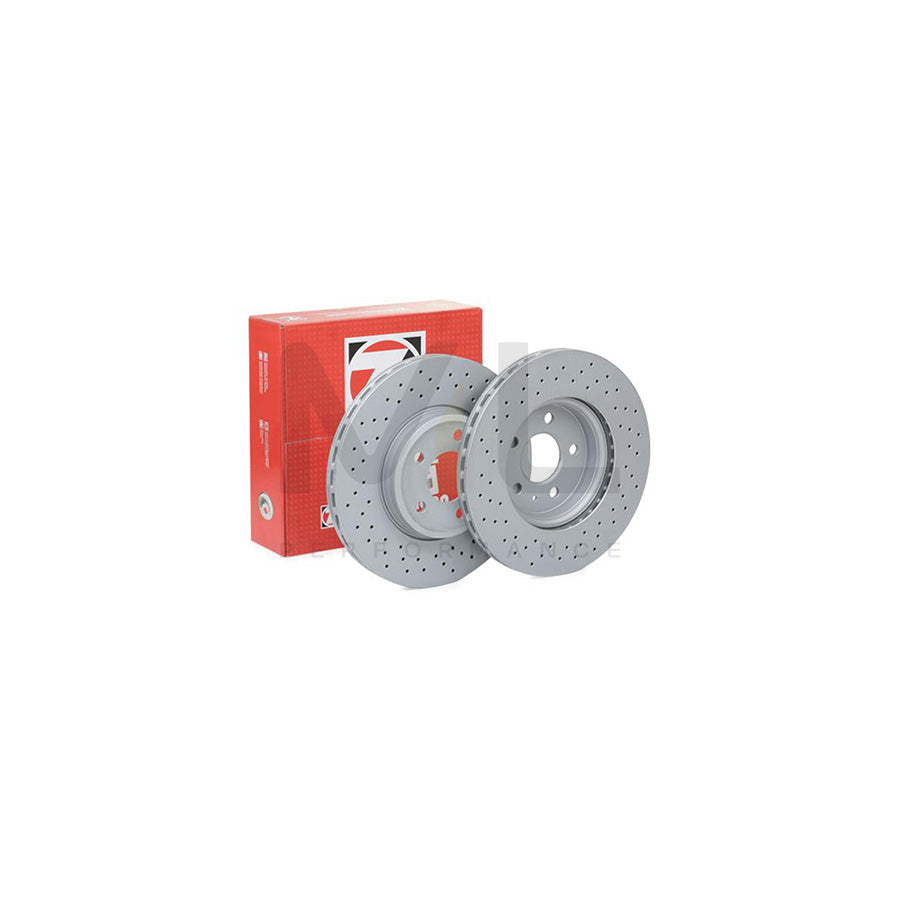 ZIMMERMANN SPORT COAT Z 100.3330.52 Brake Disc Internally Vented, Perforated, Coated, High-carbon  - 1 piece