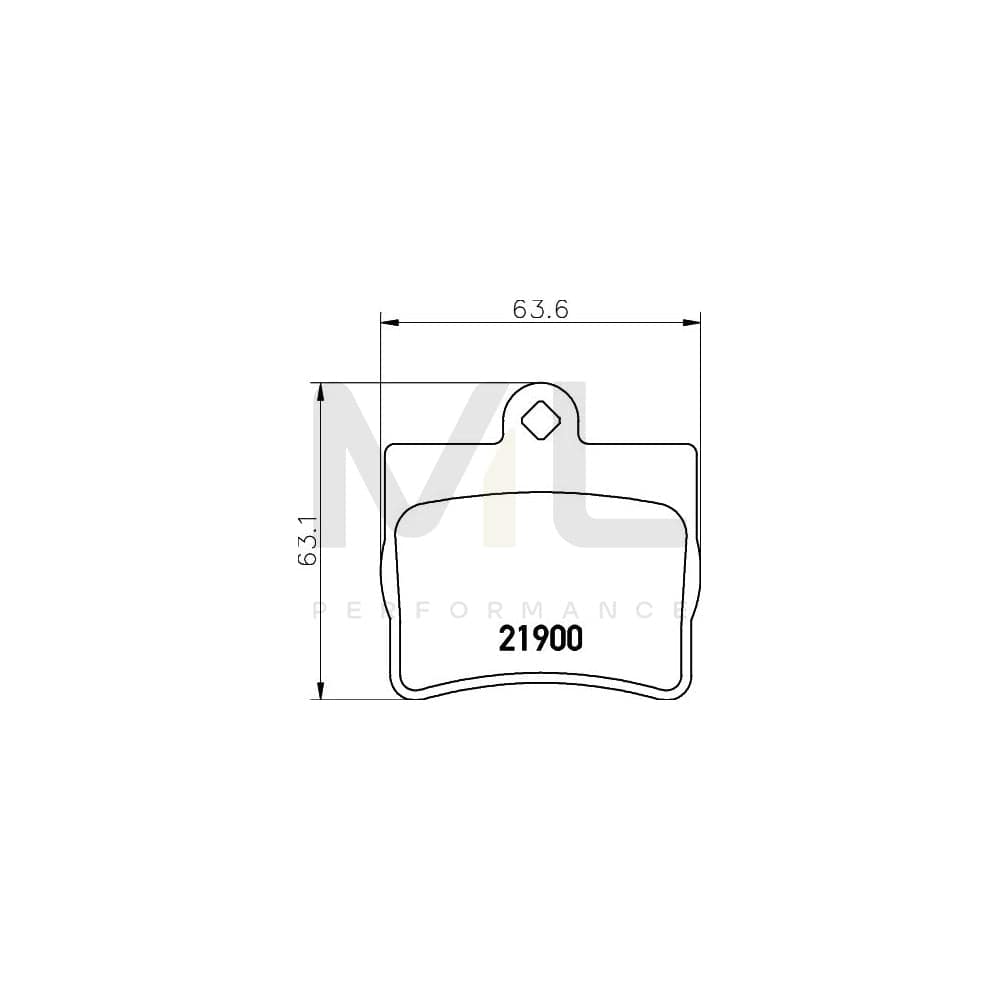 Hella 8DB 355 008-311 Brake Pad Set Not Prepared For Wear Indicator