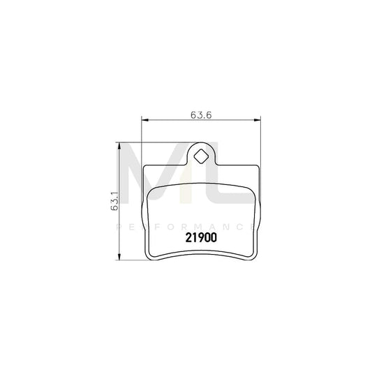 Hella 8DB 355 008-311 Brake Pad Set Not Prepared For Wear Indicator