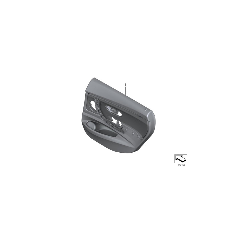 Genuine BMW 51427321358 F34 Door Lining Leather Rear Right SCHWARZ (Inc. 335iX, 318d & 320dX) | ML Performance US Car Parts
