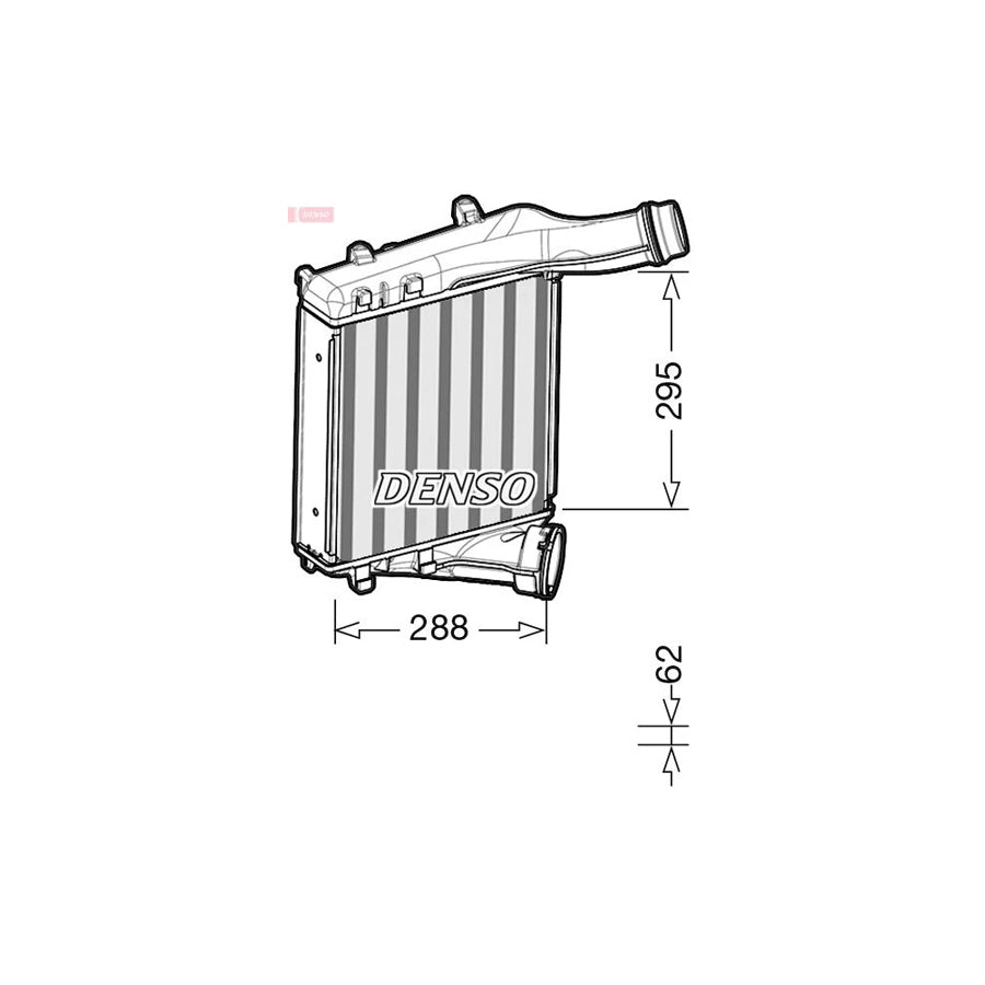DENSO DIT28019 Intercooler for Porsche Cayenne (92A)
