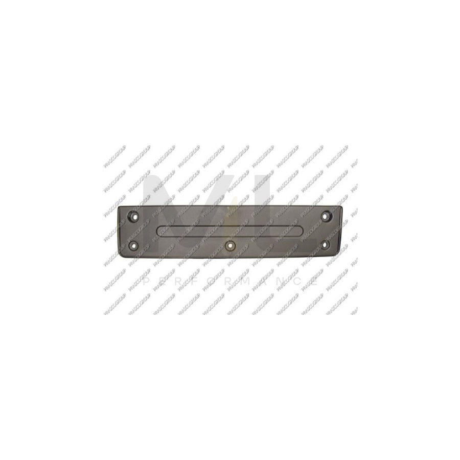 PRASCO VG8091539 Number plate holder for VW Tiguan I (5N) Front, Black, frameless