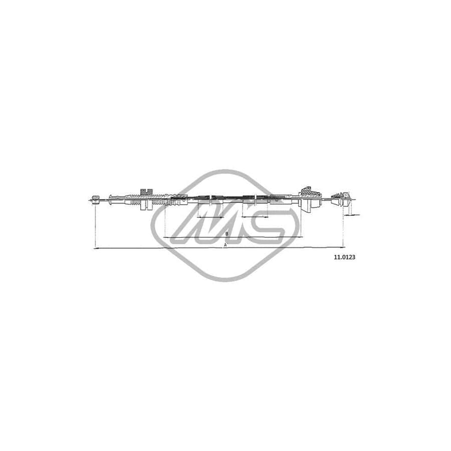 Metalcaucho 81903 Throttle Cable for FORD FIESTA