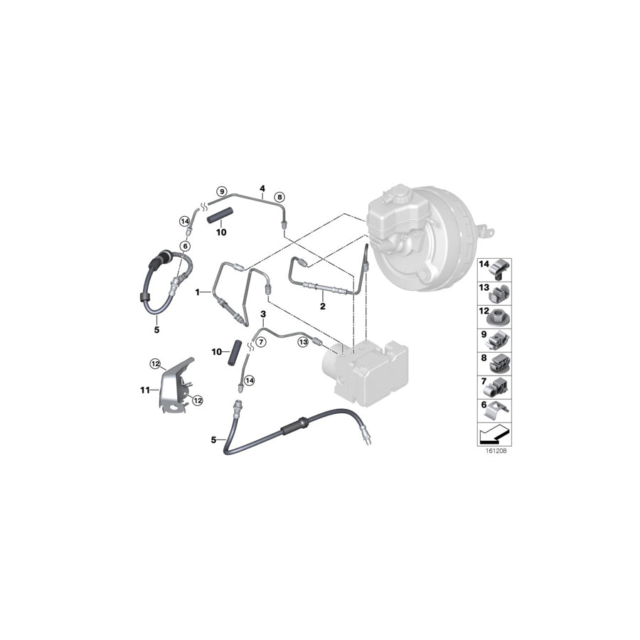Genuine BMW 34521164653 G06 F93 RR1 Tubing Support (Inc. X5 M50iX, 620dX & Z4 M3.2) | ML Performance UK Car Parts
