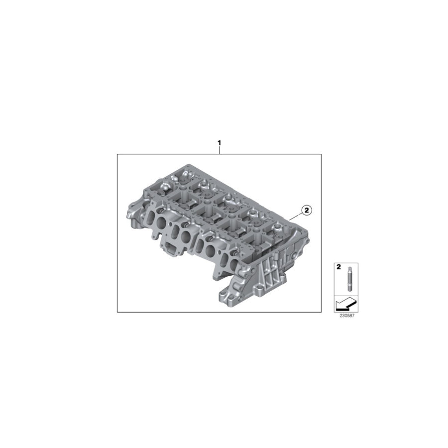 Genuine BMW 11127812606 Cylinder Head (Inc. Cooper D & Cooper SD) | ML Performance US Car Parts