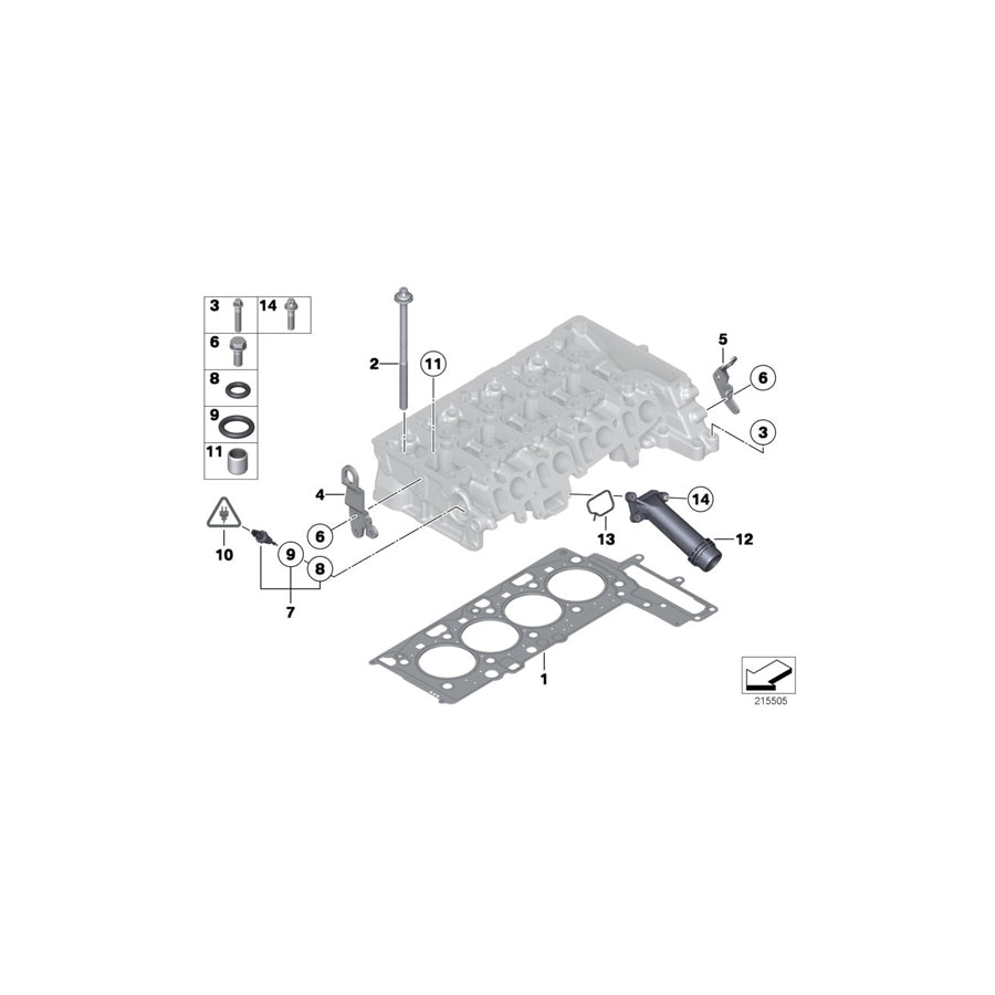 Genuine BMW 11127812885 F23 E91 F36 Loop (Inc. 530d, 320d ed & 640dX) | ML Performance US Car Parts