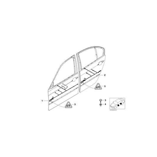 Genuine BMW 61126935221 E46 Wiring Co-Drivers Side (Inc. 320Ci, 325Ci & 318Ci) | ML Performance US Car Parts
