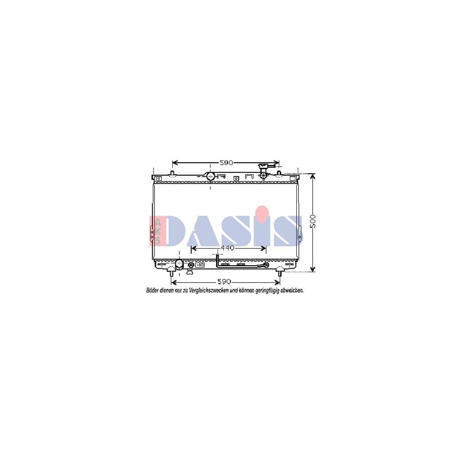 AKS Dasis 510045N Engine Radiator for Hyundai Santa Fe I (Sm)