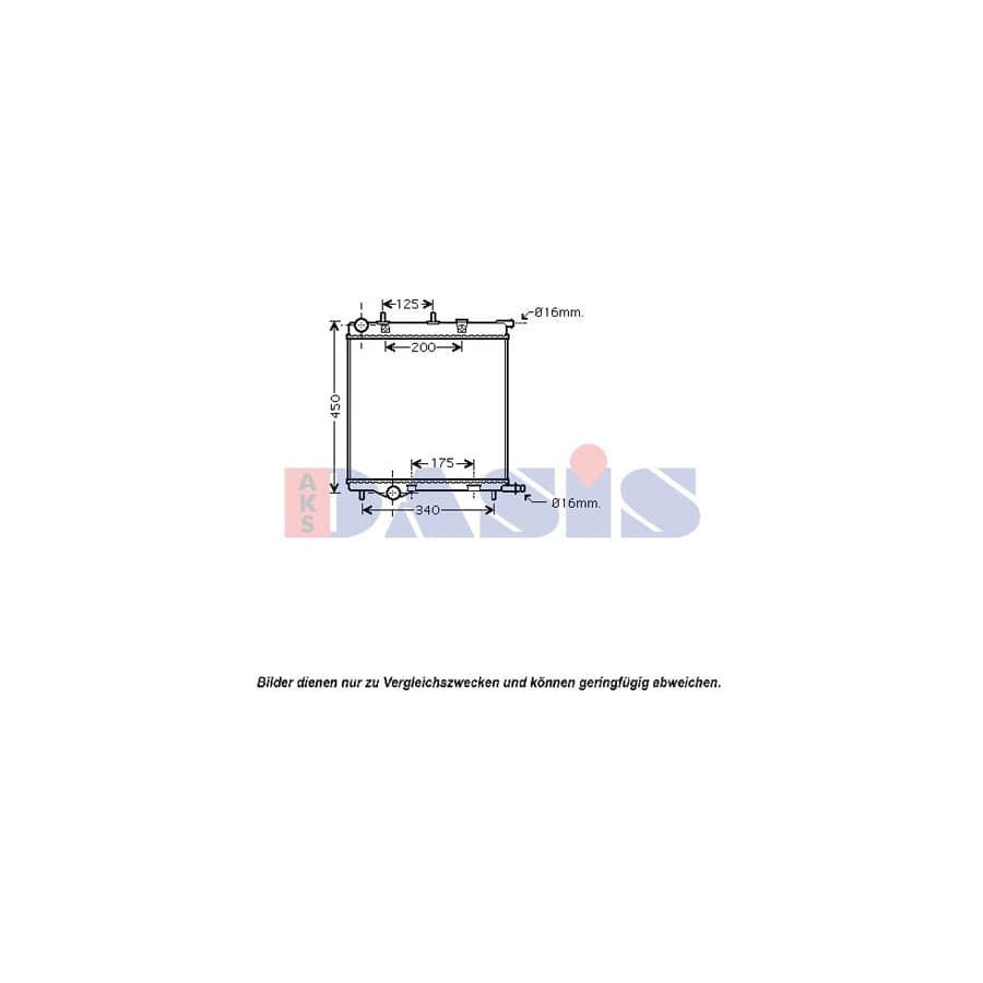 AKS Dasis 160112N Engine Radiator