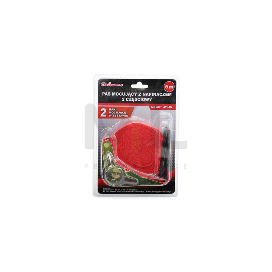 CARCOMMERCE 42946 Tie down strap Orange, 5 m, 100 kg