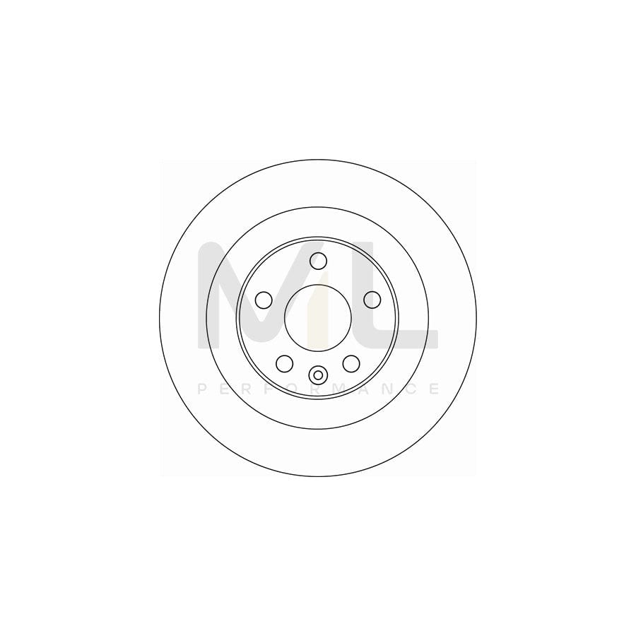 TRW DF6588 Brake Disc Solid, Painted, High-carbon | ML Performance Car Parts