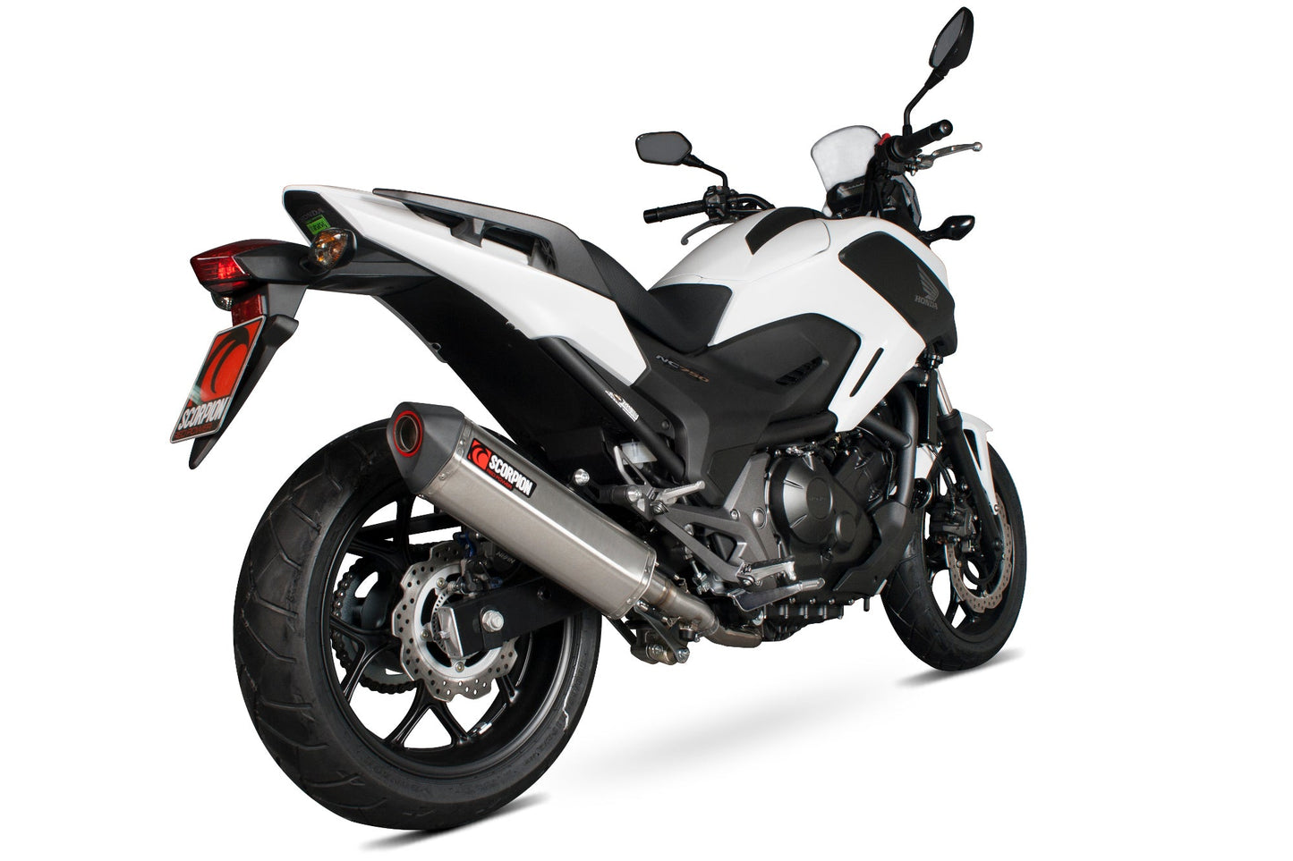 Scorpion RHA163SEO Honda Serket Parallel Slip-On - Brushed Stainless Steel Sleeve (NC700 S / NC700 X) | ML Performance US US