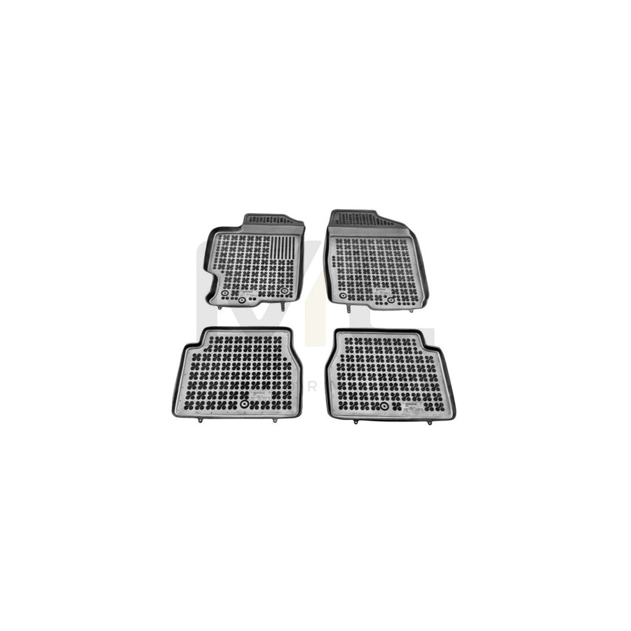 REZAW PLAST Tailored 200801 Floor mat set for MAZDA 6 Elastomer, Front and Rear, Quantity: 4, Black