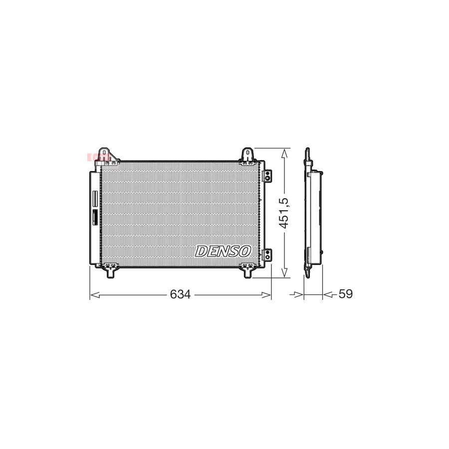 DENSO DCN21034 Air Conditioning Condenser