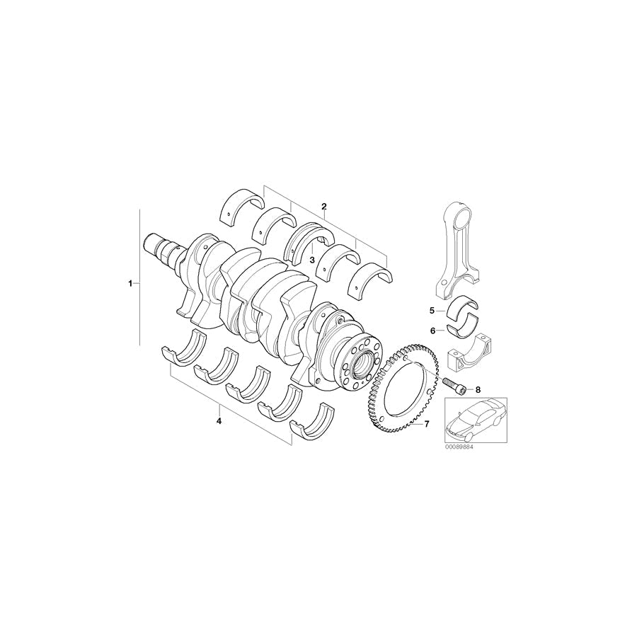 Genuine BMW 11217513056 R50 R53 Impulse Sending Wheel (Inc. One, Cooper S & Coop.S JCW GP) | ML Performance US Car Parts